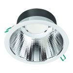 Philips LED Deckenstrahler Coreline DN142B Aluminium Weiß 19.2W 2300lm 60D - 830  | Ausschnitt 200mm - IP54 - UGR<19 - Dimmbar