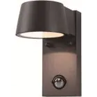 D'Lite Wandleuchte Lira Schwarz 7W 600lm 830  | IP54 - Bewegungssensor