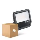 Mehrfachpackung 6x Ledvance Led-Scheinwerfer Aluminium Schwarz 69W 10000lm 100D - 840  | IP66 - Symmetrisch
