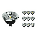 Mehrfachpackung 10x LED-Spot GU10 AR111 12W 600lm 40D - 927  | Höchste Farbwiedergabe - Dimmbar - Ersatz für 80W
