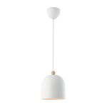 Nordlux Gaston Suspension Luminaire Métal et Bois Blanc | Convient pour E27