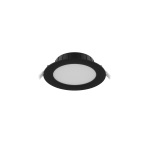 Spot Encastrable LED Plat Noir 9W 900lm - 827-840 CCT | 132mm - Diamètre 118mm