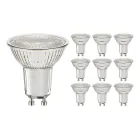 Lot 10x Budgetlight Spot LED GU10 PAR16 4W 345lm 36D - 830 Blanc Chaud | Équivalent 50W